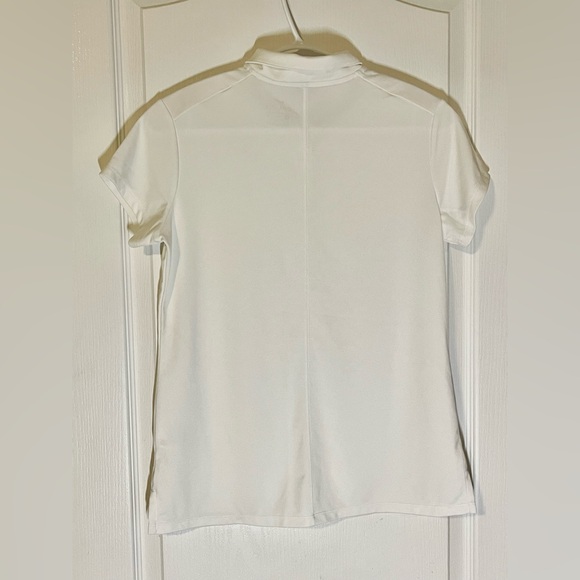 Nike Golf Girl White Dri-Fit Polo Shirt, Size XL - Picture 2 of 4